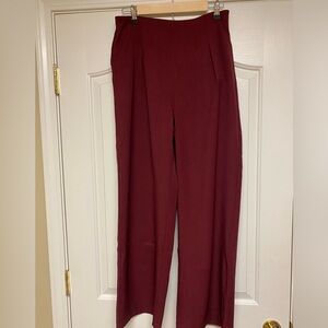 Elegant Burgundy Women's Pants
